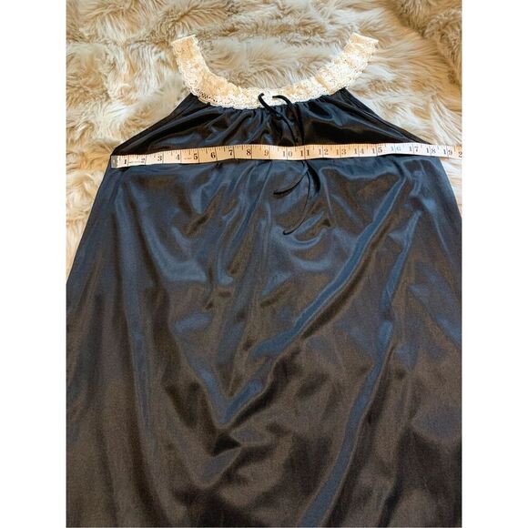 Vintage Lingerie Slip Dress Black - Picture 3 of 5